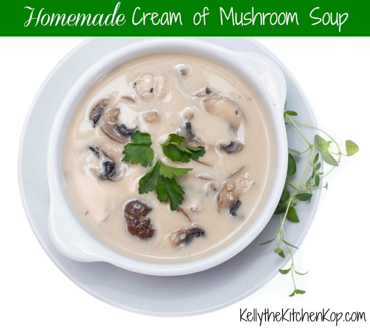 Homemade Cream of Mushroom Soup