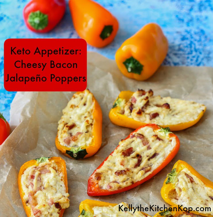 Keto Appetizer: Cheesy Bacon Jalapeño Poppers Recipe - Kelly the ...
