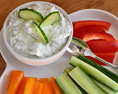 cucumber radish dip