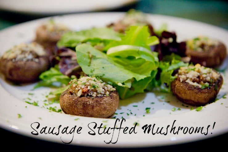 sausage stuffed mushrooms