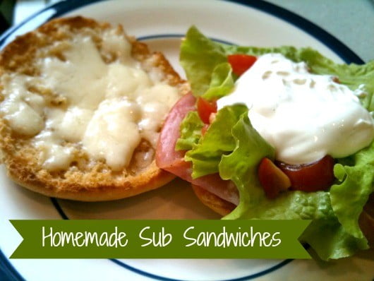 homemade sub sandwich