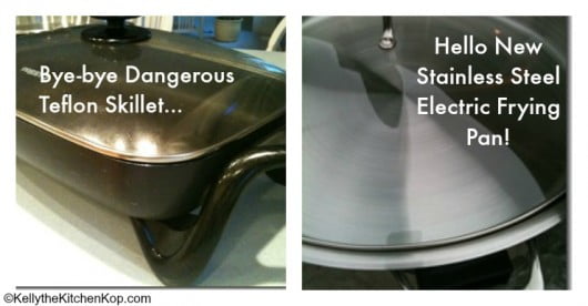 stainless steel electric frying pan pic