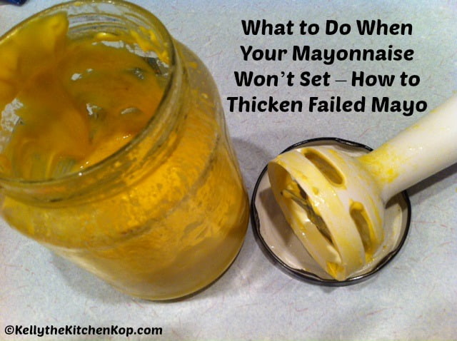 How to Thicken Mayo