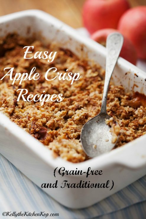 fresh apple crumble