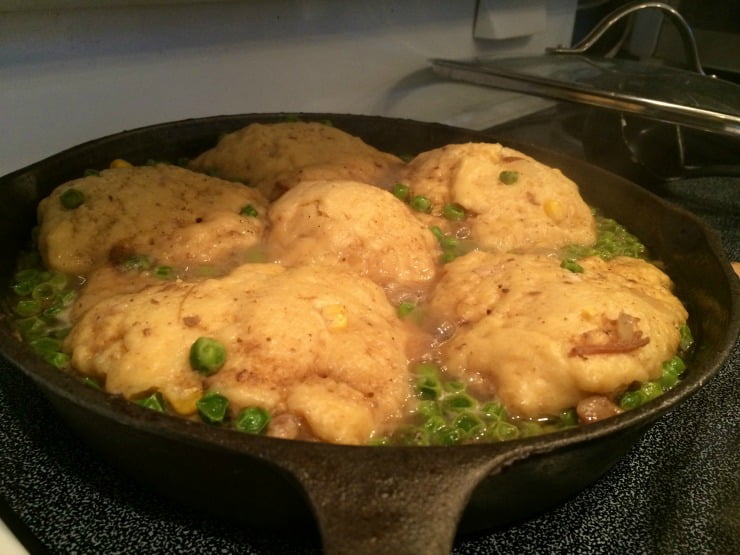 Homemade Dumplings Recipe cast iron