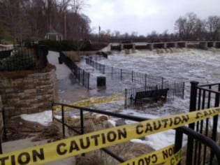 dam flooded sm