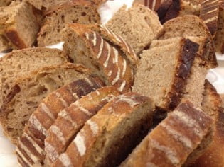 Sourdough bread slices