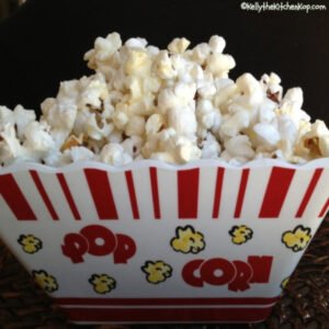 healthy popcorn made with coconut oil