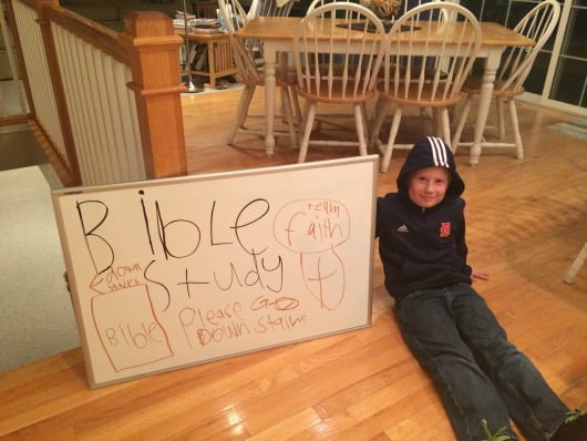 bible study sign