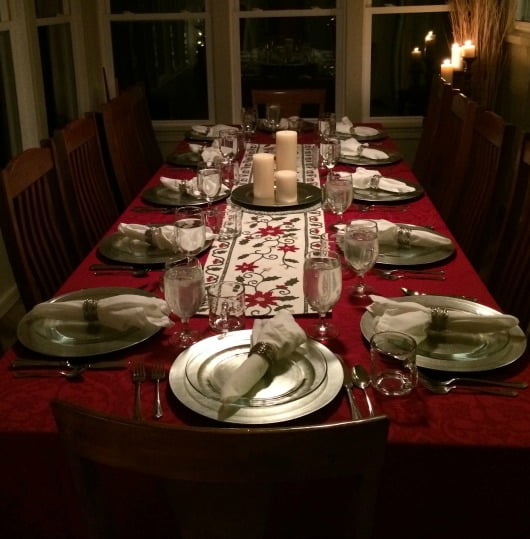 Christmas table