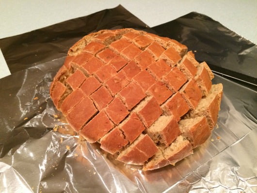 How to make cheese bread - cut