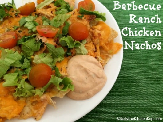 barbecue ranch chicken nachos