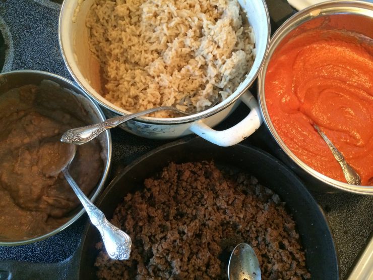 burrito bowl stuff