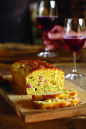 loaf with wine