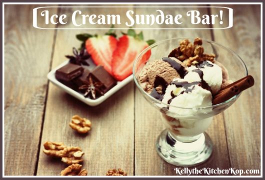 ice cream sundae bar