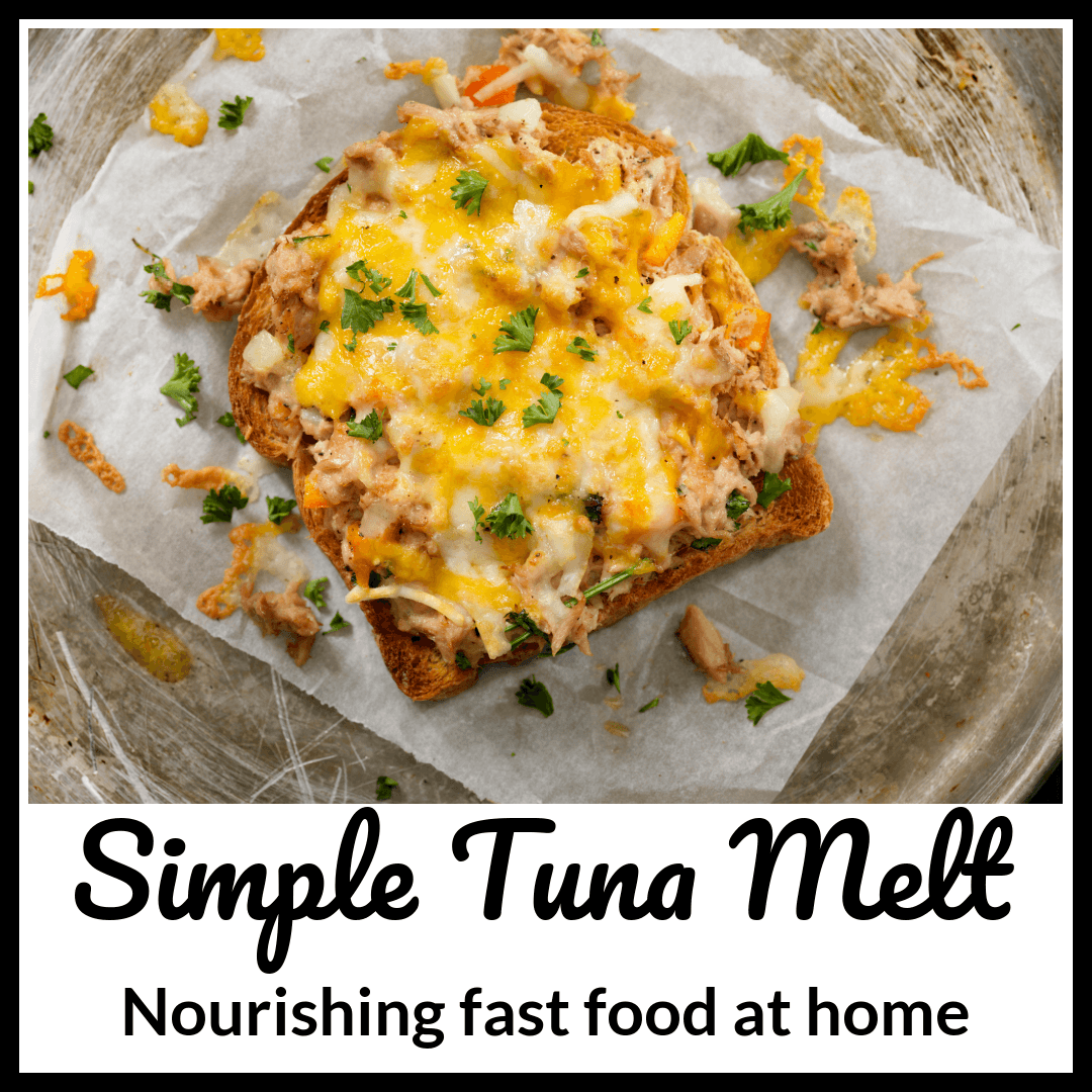 simple tuna melt