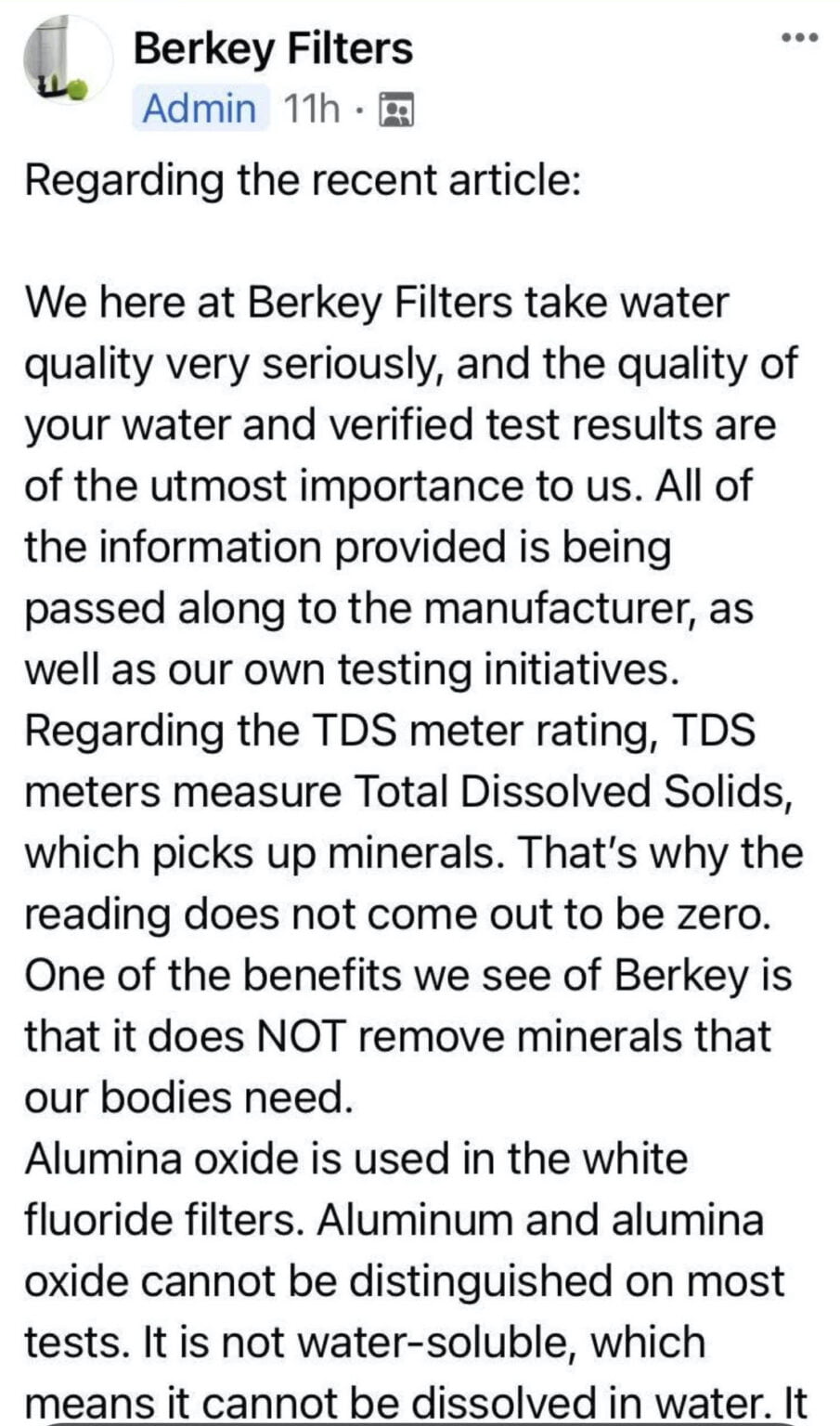 Berkey Concerns? Kelly the Kitchen Kop