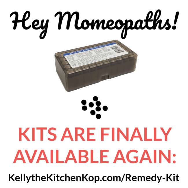 Homeopathy Kits Kelly the Kitchen Kop