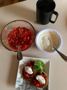 strawberry bruschetta