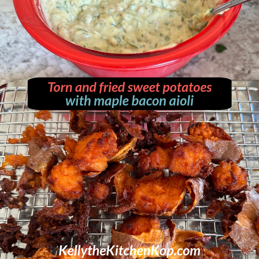 Torn and Fried Sweet Potatoes