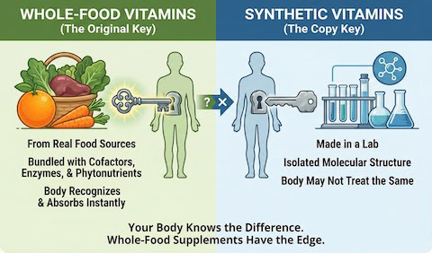 Synthetic vs. Whole-Food Vitamins